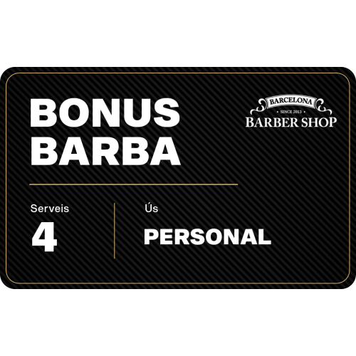 BONUS BARBA - 4 SERVEIS -...