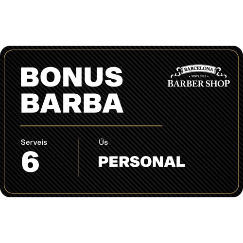 BONUS BARBA - 6 SERVEIS -...