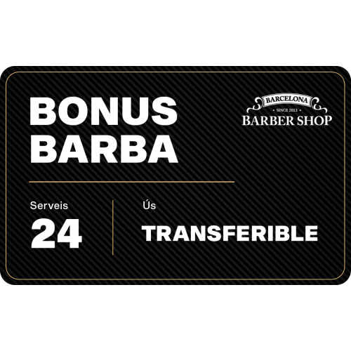 BONUS BARBA - 24 SERVICIOS...